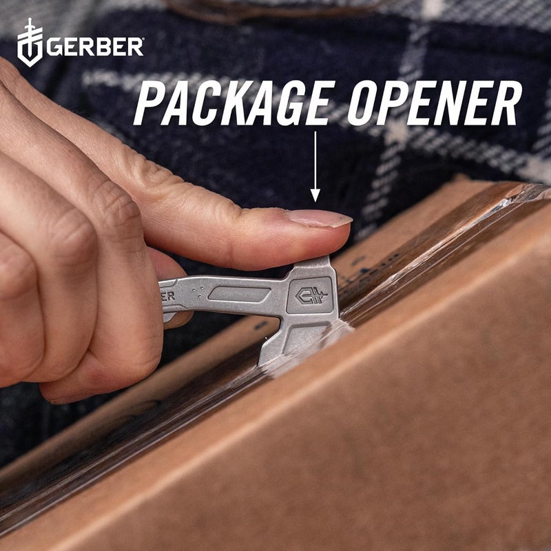 Gerber Gear Hatchet Keychain 3-in-1 Multitool, Clips to Pocket or Keychain with Bottle Opener, Flathead Driver, Package Opener, EDC Gear for Everyday Carry - Image 5